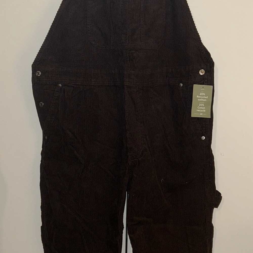 H&M Brown Corduroy Bib Overalls